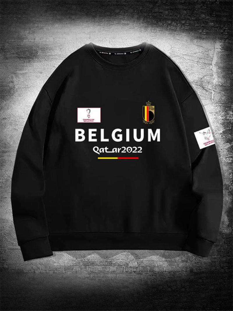 Belgien Team Sweatshirt Herre Top