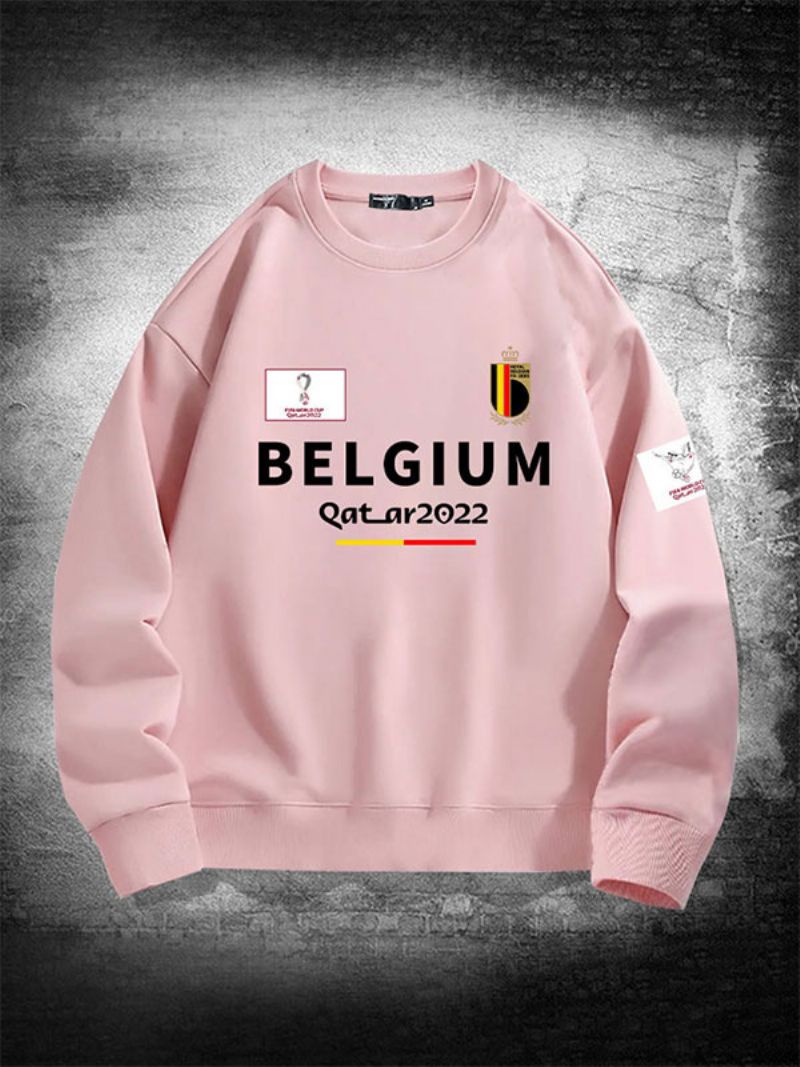 Belgien Team Sweatshirt Herre Top - Pink