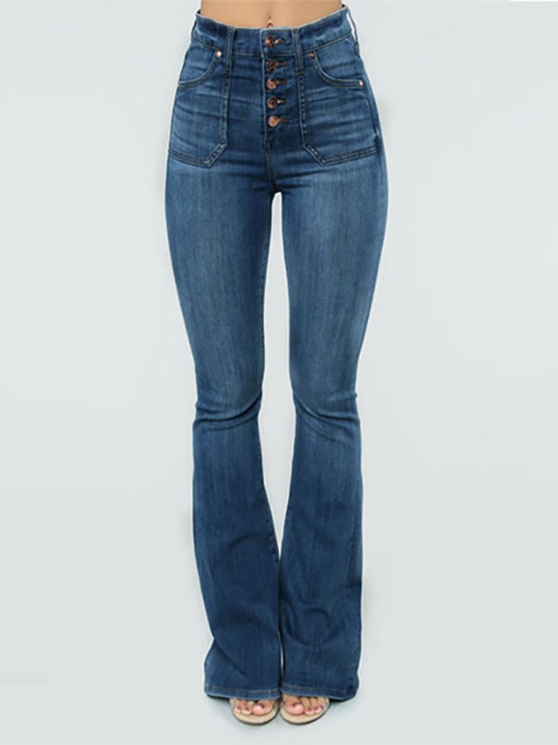 Bootcut-jeans Til Kvinder Mid Rise Spring Flare Bottoms