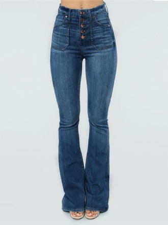 Bootcut-jeans Til Kvinder Mid Rise Spring Flare Bottoms