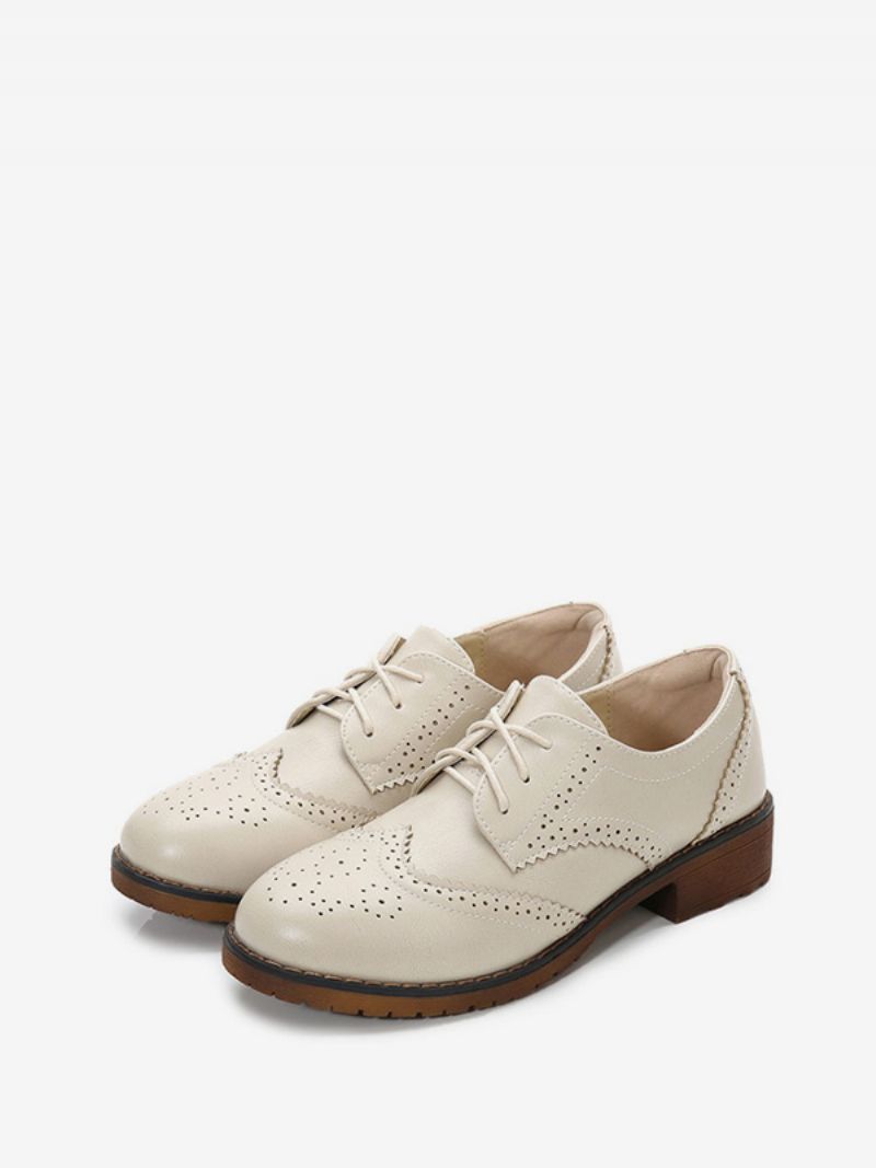 Brogue Wingtips Oxfords Med Snørebånd Til Kvinder