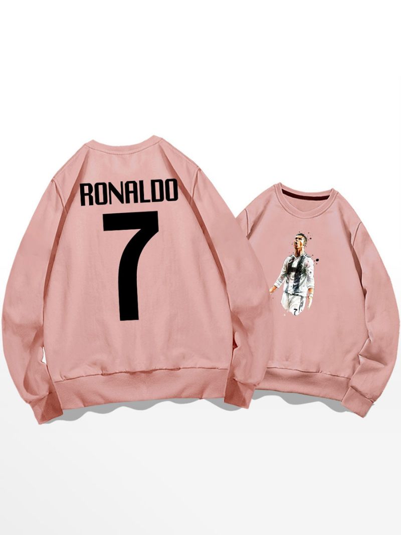 Cristiano Træningstrøje Ronaldo Nummer 7 Herre Top - Pink