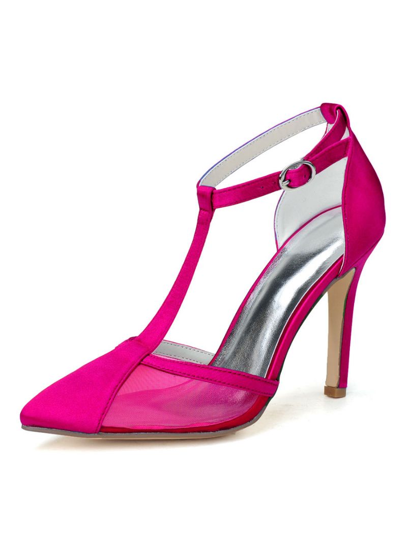 Dame Brudesko T Strap Heel Pumps - Rose