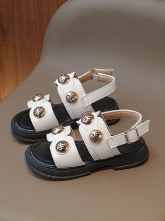 Piges Hvide Sandaler Med Slingback Sandalsko