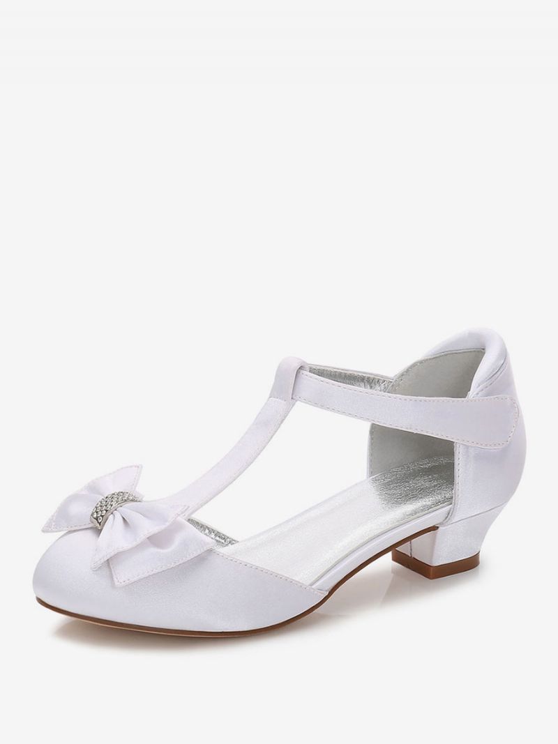 Pige Sko Sløjfe T Strap Wedding Pumps