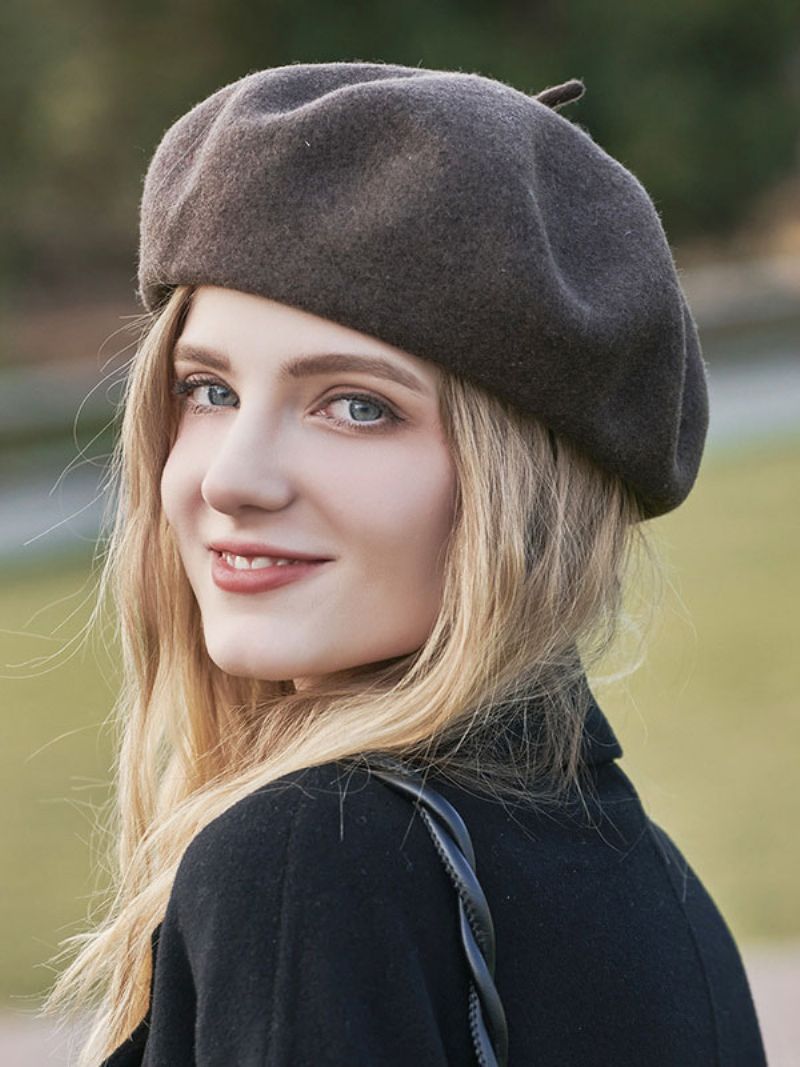 Hatte Til Kvinder Pretty Wool Winter Warm British Style Baret