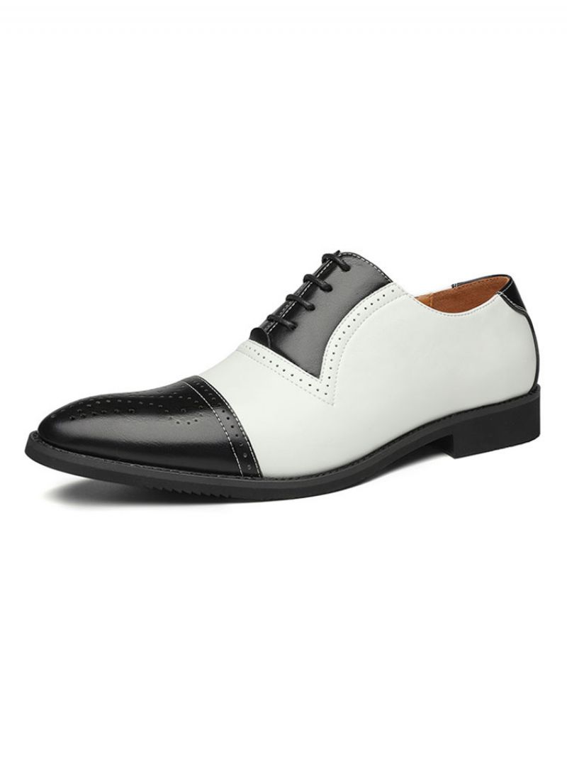 Herre Cap Toe Brogue Oxfords Brudekjole Oxford Formelle Sko Hvid - Hvid