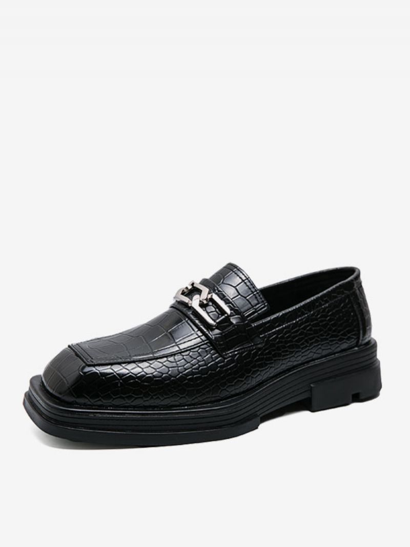 Herre Loafer Sko Pu Læder Metal Detaljer Slip-on