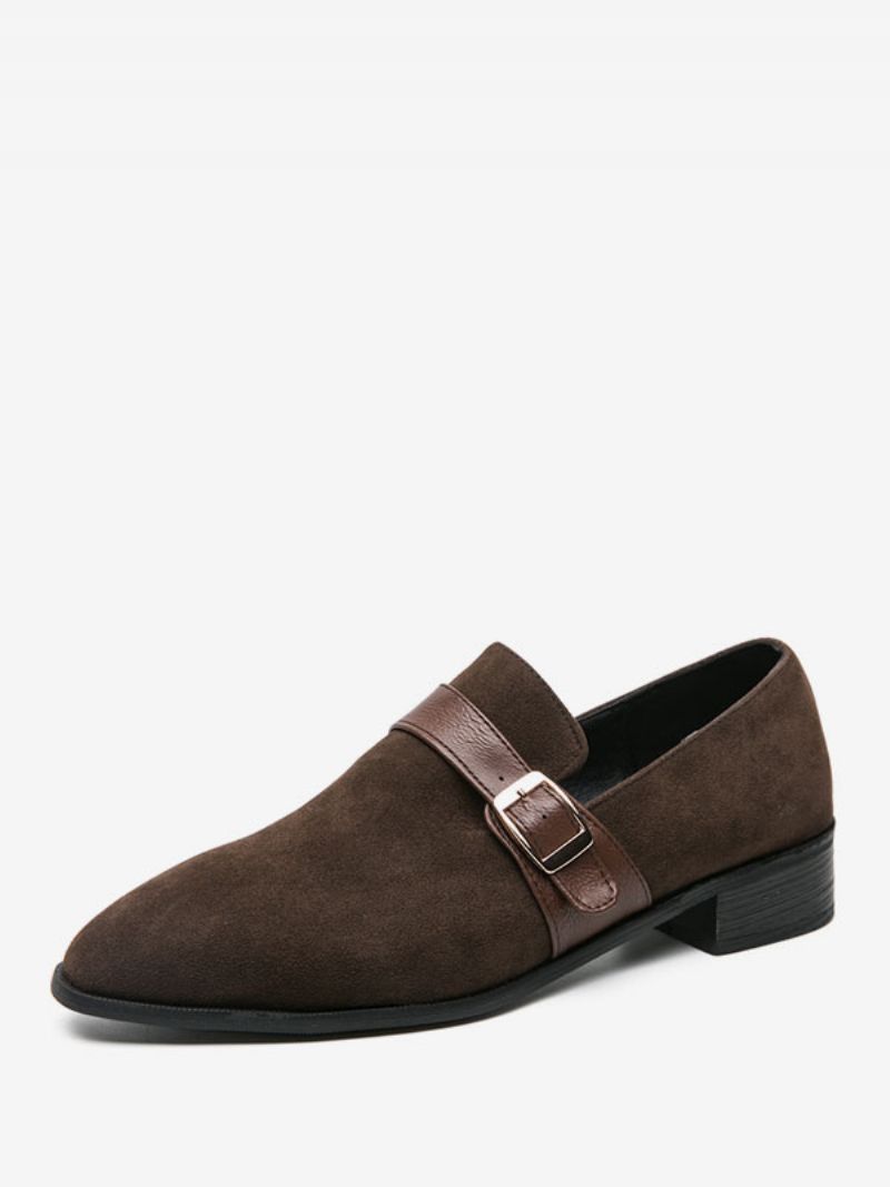 Herre Loafer Sko Pu Læder Monk Strap Slip-on