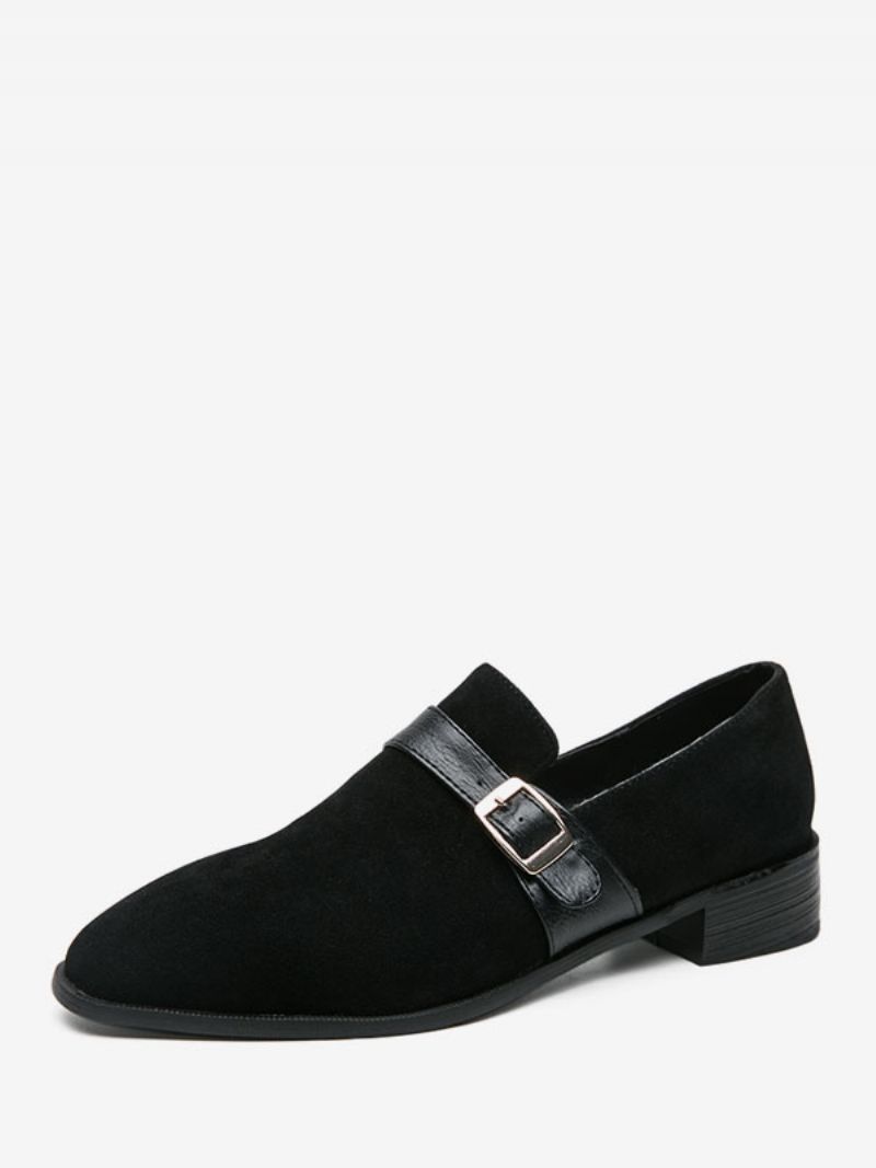 Herre Loafer Sko Pu Læder Monk Strap Slip-on - Sort