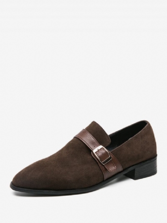 Herre Loafer Sko Pu Læder Monk Strap Slip-on