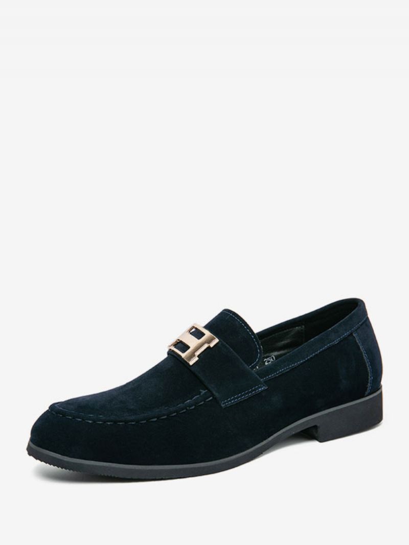 Herre Loafer Sko Pu Læder Monk Strap Slip-on Prom Festsko - Blå