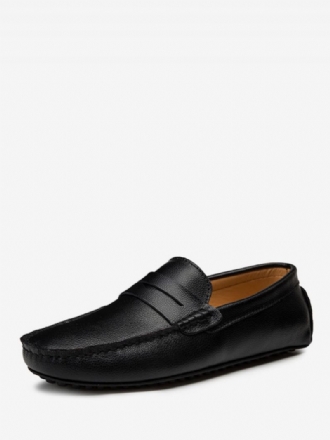 Herre Loafer Sko Slip-on Monk Strap Rund Tå Pu Læder Køresko