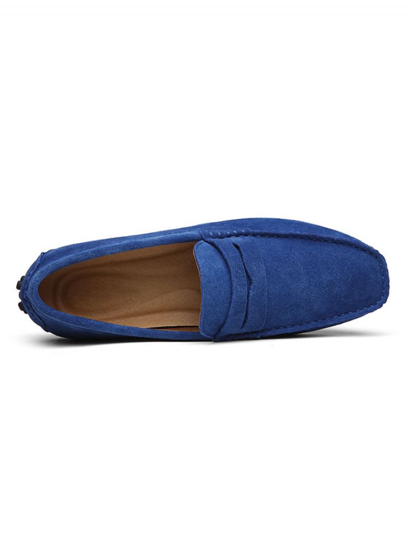 Herre Ruskind Loafers Moccasin Slip-on Køresko - Blå