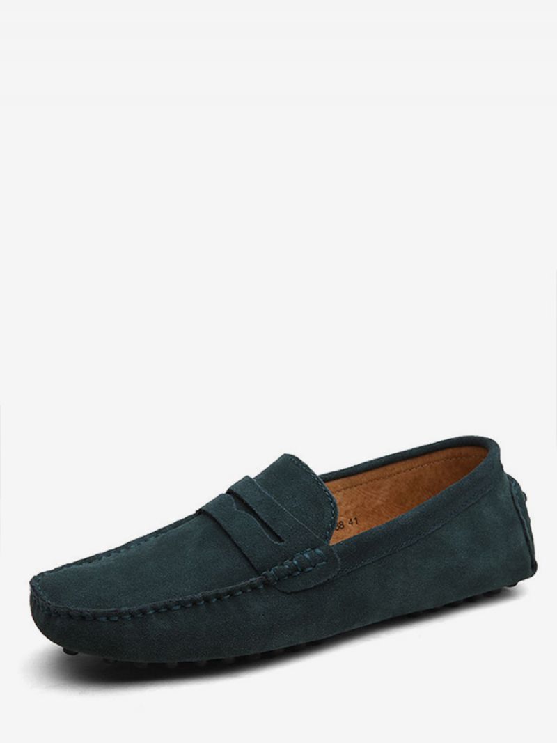 Herre Ruskind Loafers Moccasin Slip-on Køresko - Sort