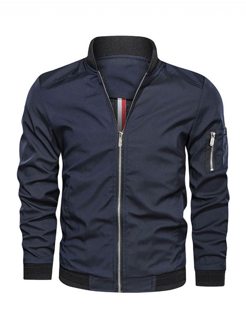 Herrejakker Og Frakker Herrejakke Casual Dark Navy Fantastisk - Dark Navy