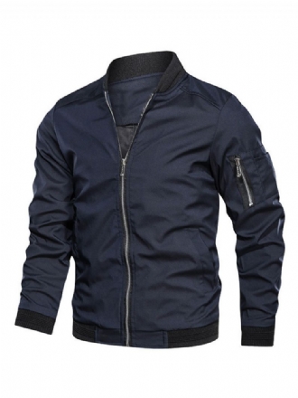 Herrejakker Og Frakker Herrejakke Casual Dark Navy Fantastisk