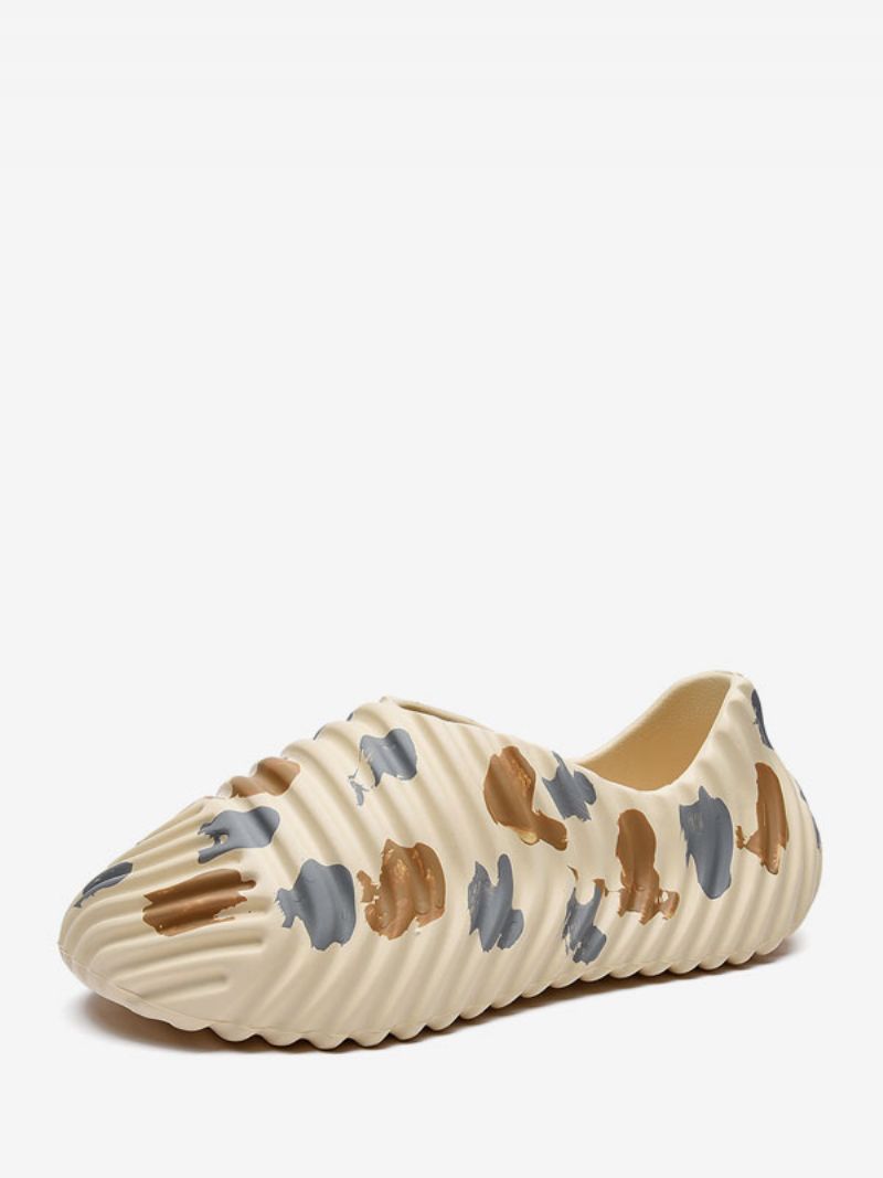 Herresandaler Slip-on Pu Læder Eva Sål - Beige