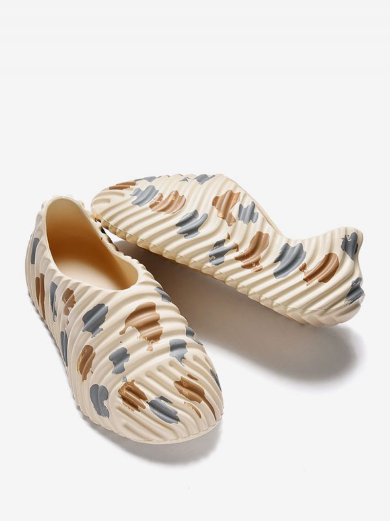 Herresandaler Slip-on Pu Læder Eva Sål - Beige