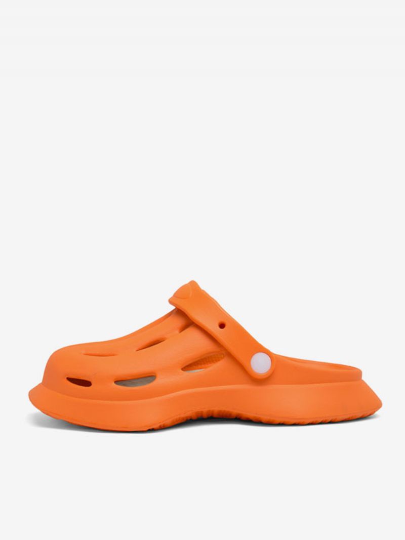 Herresandaler Slip-on Pu Læder Eva Sål - Orange