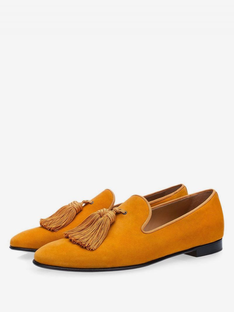 Herresko Sennep Slip On Tassel Loafers I Slipper Prom Party Bryllupssko