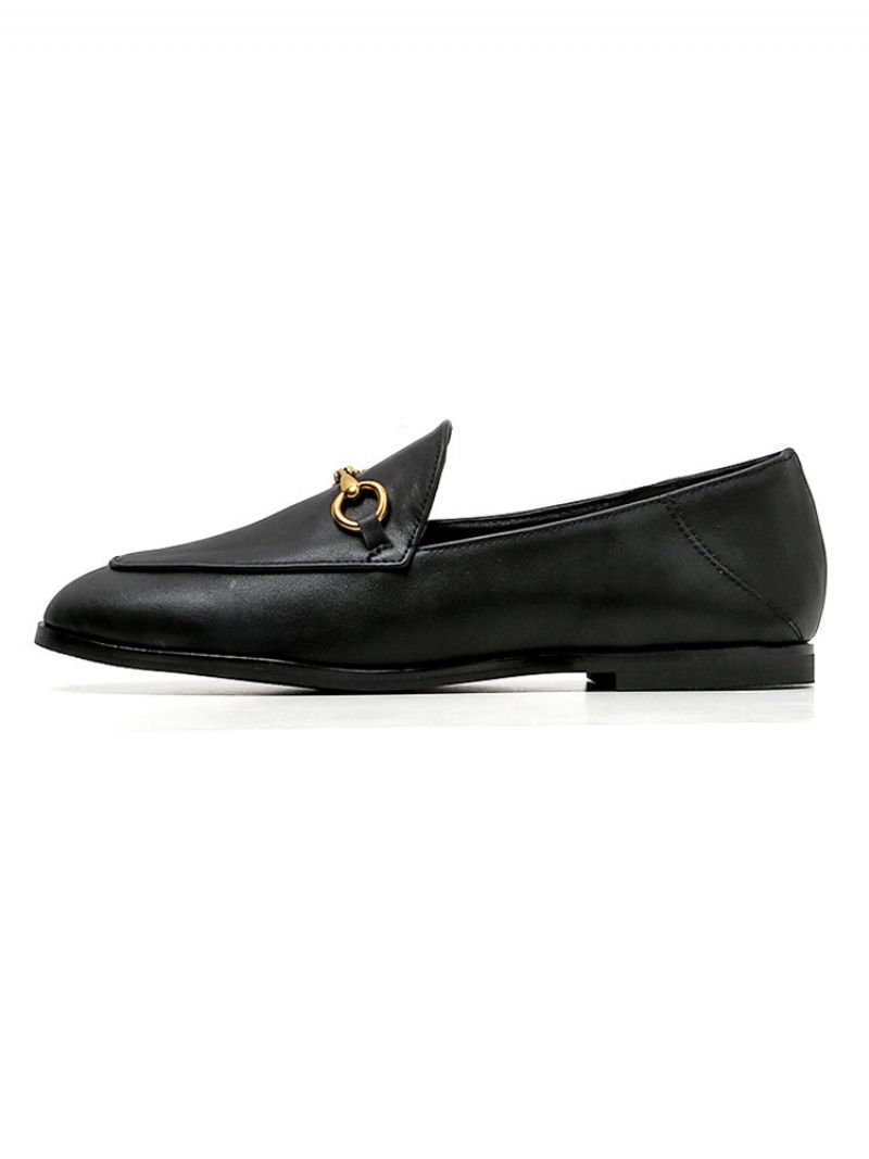 Kvinders Casual Slip On Loafers Sort - Sort