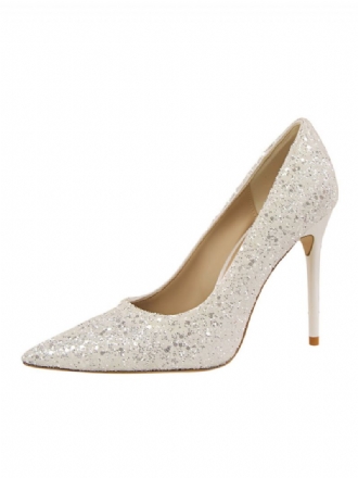 Kvinders Glitter Aften Pumps Prom Sko