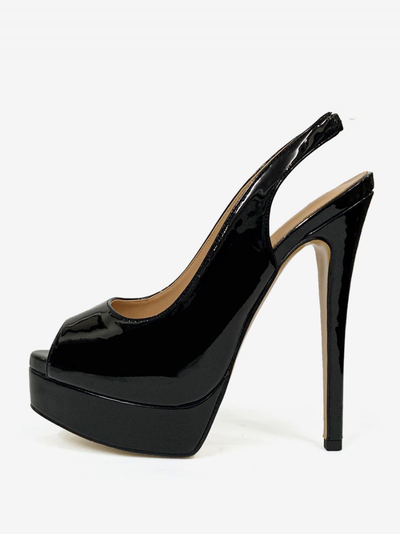 Kvinders Høje Hæle Peep Toe Platform Stiletto Heel Pumps