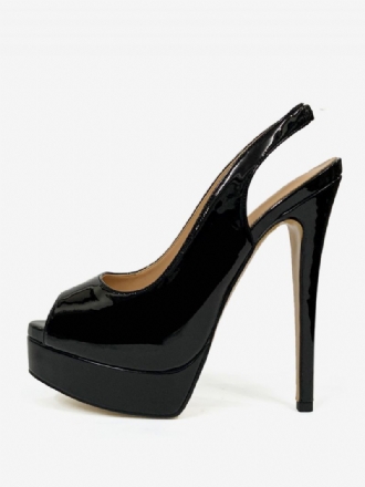 Kvinders Høje Hæle Peep Toe Platform Stiletto Heel Pumps