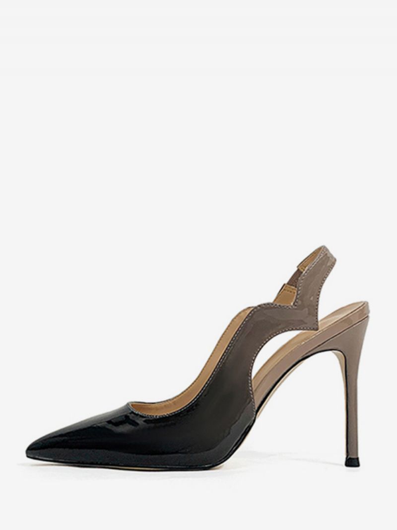 Kvinders Høje Hæle Plus Size Pointed Toe Slingback Pumps - Som Billede