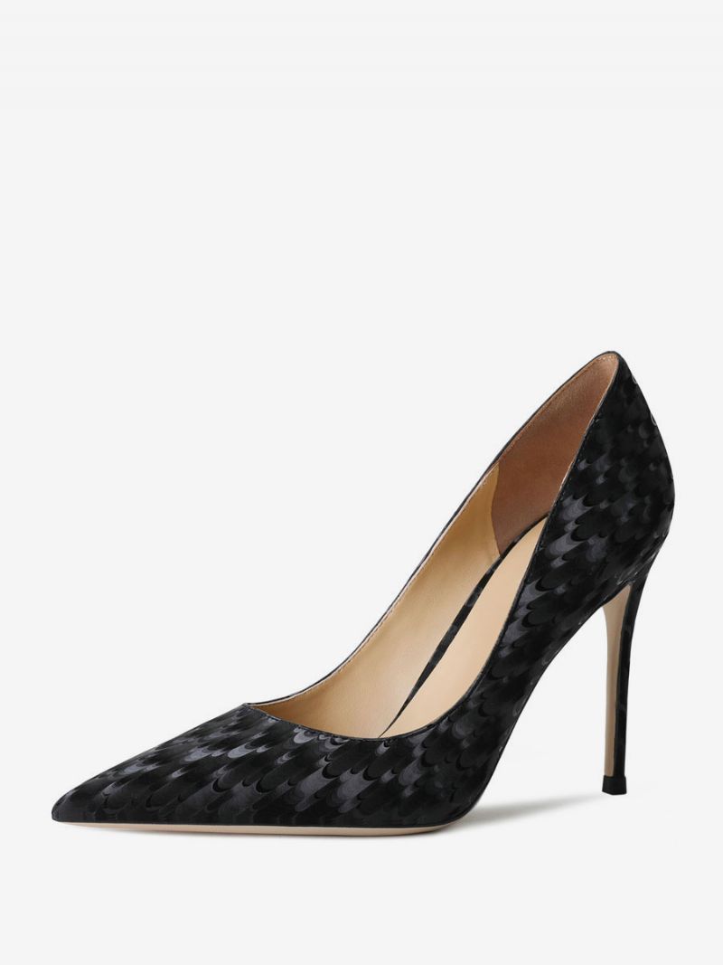 Kvinders Høje Hæle Print Pumps Stilet Heel Dress