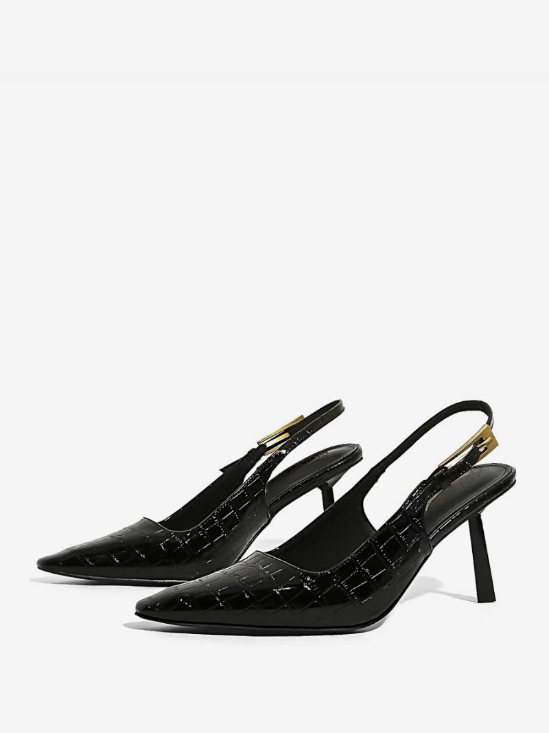 Kvinders Højhælede Spidstå Specialformede Slingback Pumps