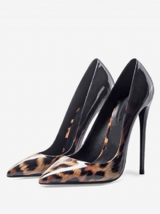 Kvinders Leopardprint Hæle Spidstå Stiletto Højhælede Pumps