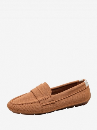 Kvinders Mule Loafers Rund Toe Slip On Flat Pumps