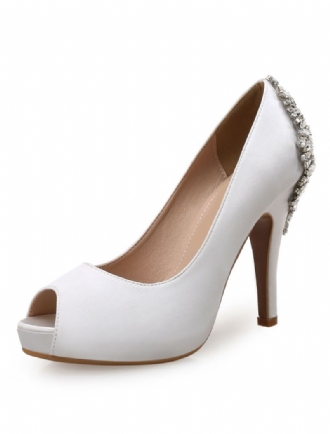 Kvinders Peep Toe Bridal Pumps