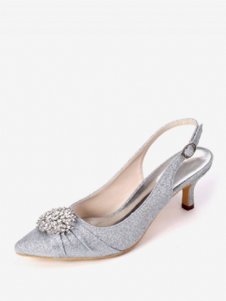 Kvinders Rhinestones Brudesko Slingback Killingehæle