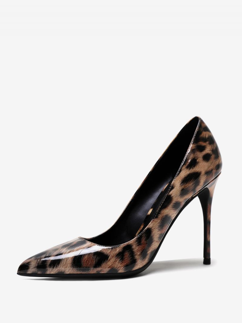 Leopard High Heel Pumps Stiletto-hæle Med Spids Tå Til Kvinder