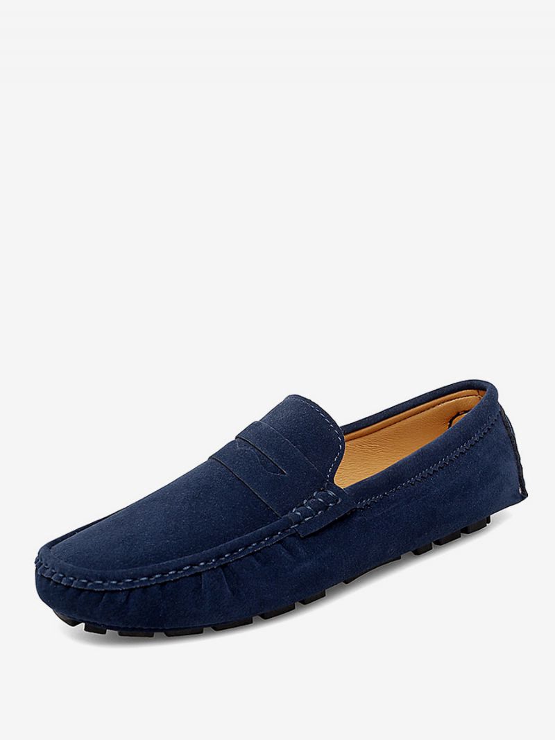 Loafer Sko Til Mænd Rund Tå Slip-on Køresko