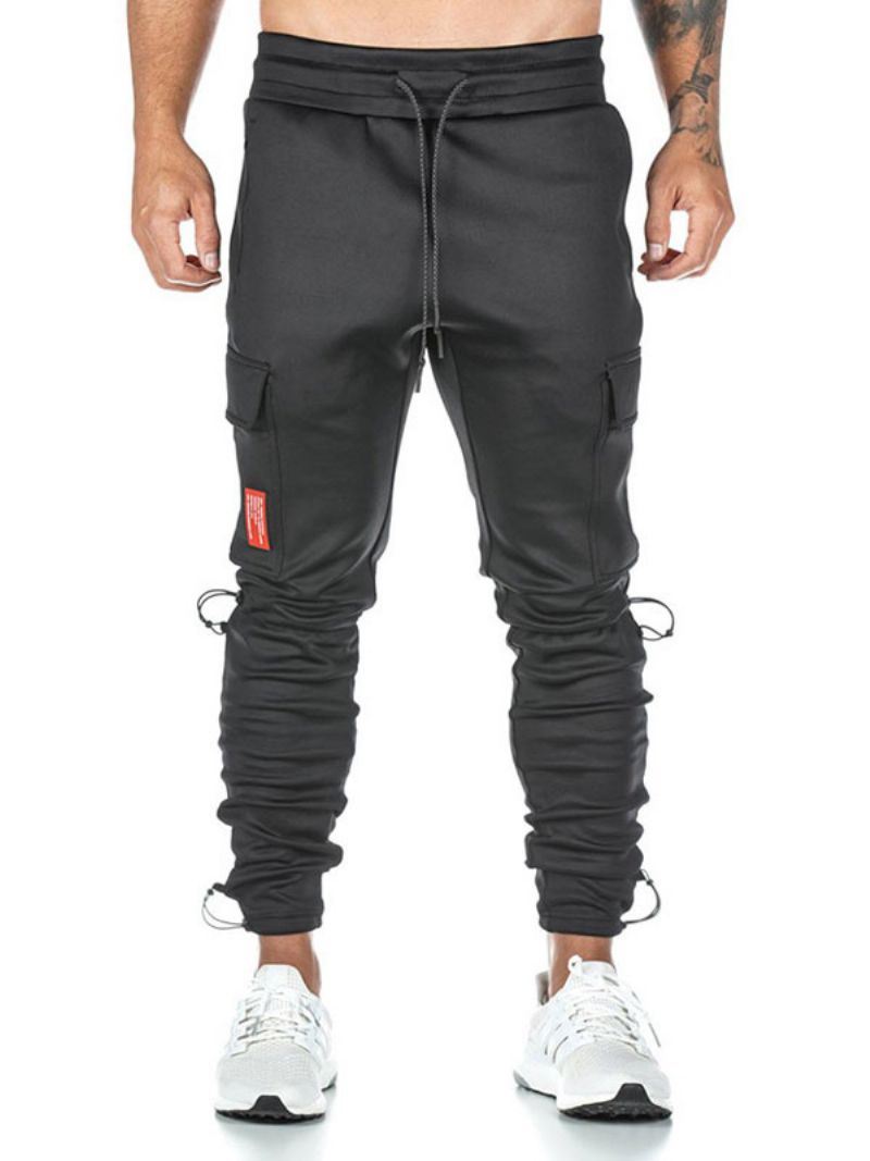 Mænd Bukser Chic Tapered Fit Joggingbukser Sorte