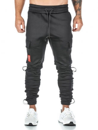 Mænd Bukser Chic Tapered Fit Joggingbukser Sorte