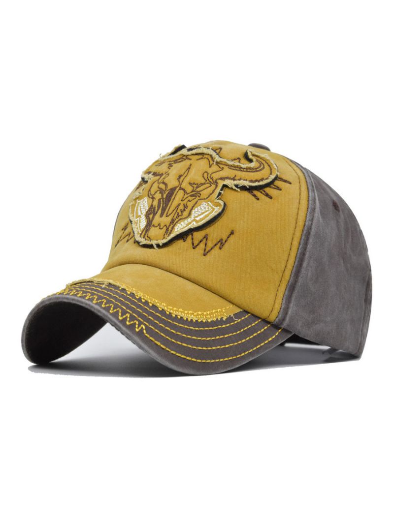 Mænd Cap Casual Animal Print Broderede Polyester Gule Hatte