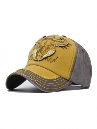 Mænd Cap Casual Animal Print Broderede Polyester Gule Hatte