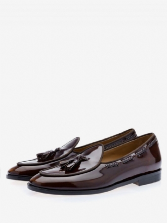 Mænds Herre Kvast Loafer Prom Party Bryllupssko Slip On