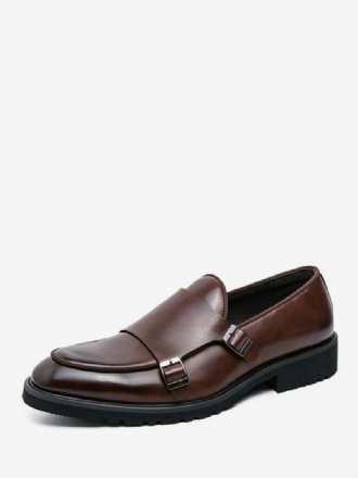 Mænds Kjole Sko Moderne Rund Tå Monk Strap Slip On