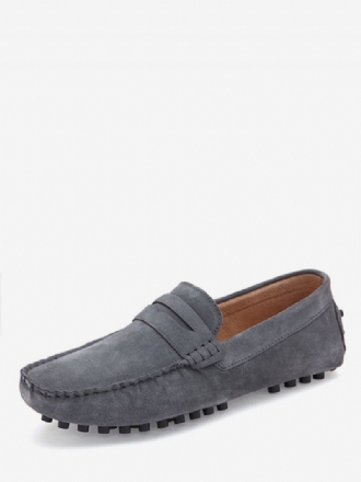 Mænds Loafer Sko Slip-on Monk Strap Rund Toe Ruskindslæder