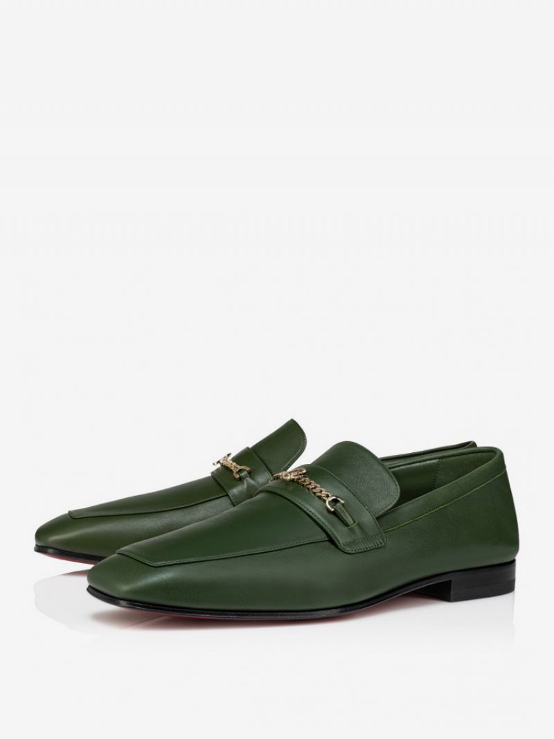 Mænds Loafer Sko Slip-on Polyester Metal Detaljer Prom Bryllupssko