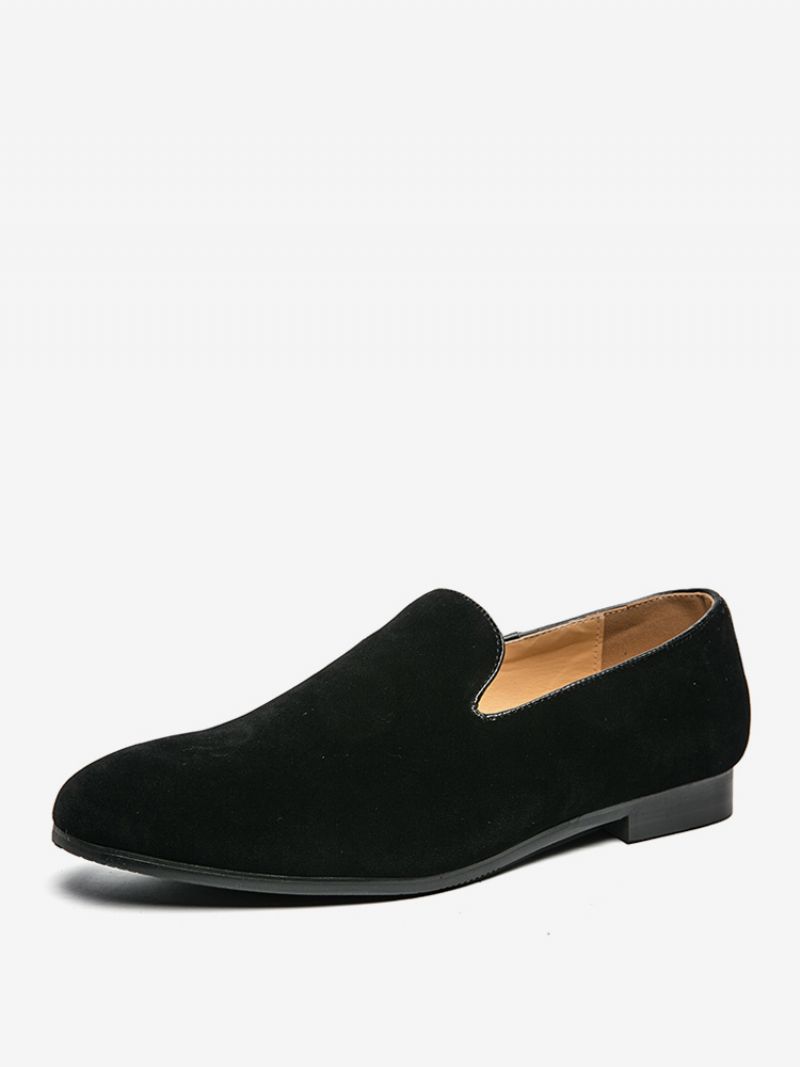 Mænds Prom Pu Læder Slip-on Loafer Sko - Sort