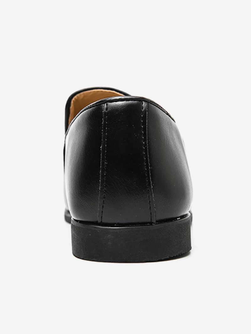 Mænds Prom Pu Læder Slip-on Loafer Sko - Sort