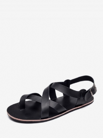 Mænds Sandaler Slip-on Pu Læder Gummisål