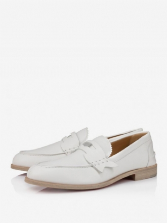 Mænds Slip-on Buckle Loafer Artwork Square Toe Prom Bryllupssko